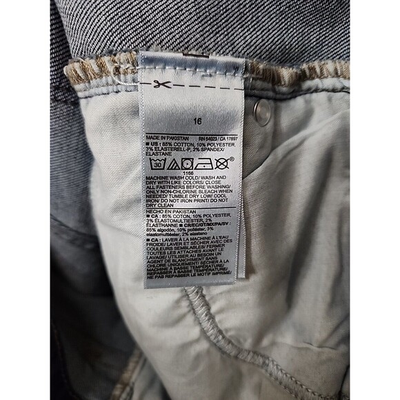 Old Navy Mid Rise Rockstar Super Skinny Jeans Womens 16 Blue Medium Wash NEW - Picture 9 of 10